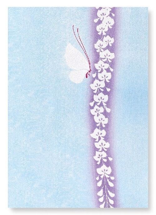 WHITE BUTTERFLY Japanese Art Print