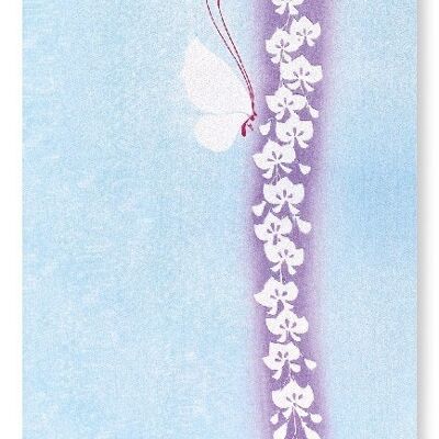 WHITE BUTTERFLY Japanese Art Print