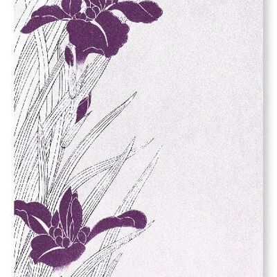 PURPLE IRIS DESIGN Japanese Art Print