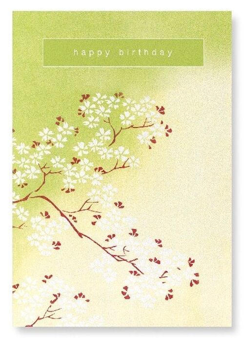 BIRTHDAY CHERRY BLOSSOMS Japanese Art Print