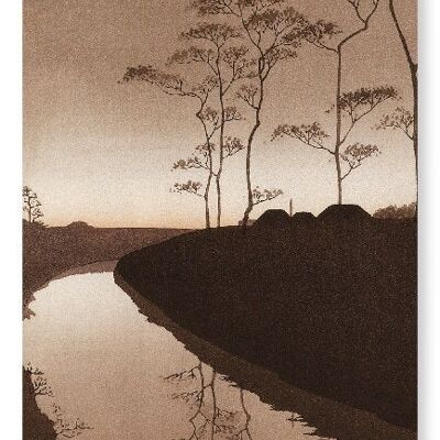 CANAL IN THE MOONLIGHT Japanese Art Print