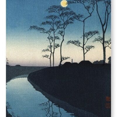 CANAL BY MOONLIGHT Japanischer Kunstdruck