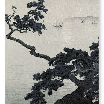 KIEFER BEI AKASHI Japanischer Kunstdruck