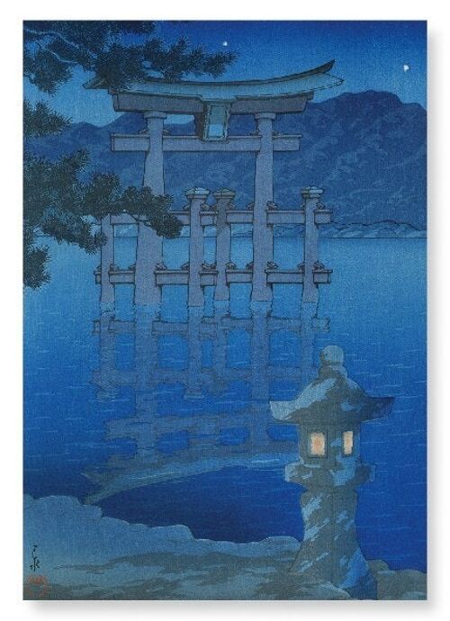 STARRY NIGHT OF MIYAJIMA Japanese Art Print