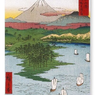 NOGE BEACH IN YOKOHAMA Japanischer Kunstdruck