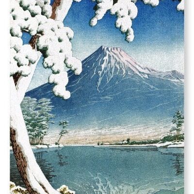 LINGERING SNOW Japanese Art Print