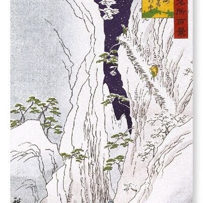 SNOW AT KISO GORGE Japanese Art Print