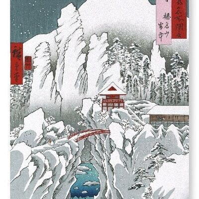 SCHNEE IN UENO japanischer Kunstdruck