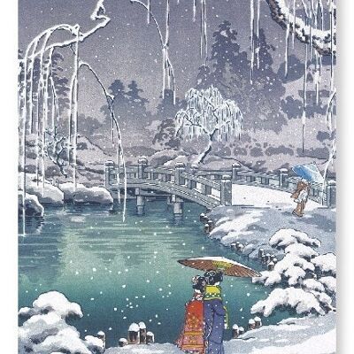 WINTER WILLOWS Japanese Art Print