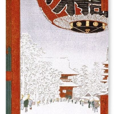 TEMPLE IN ASAKUSA Japanese Art Print