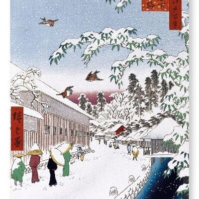 YABUKOJI STREET IN SNOW Japanese Art Print