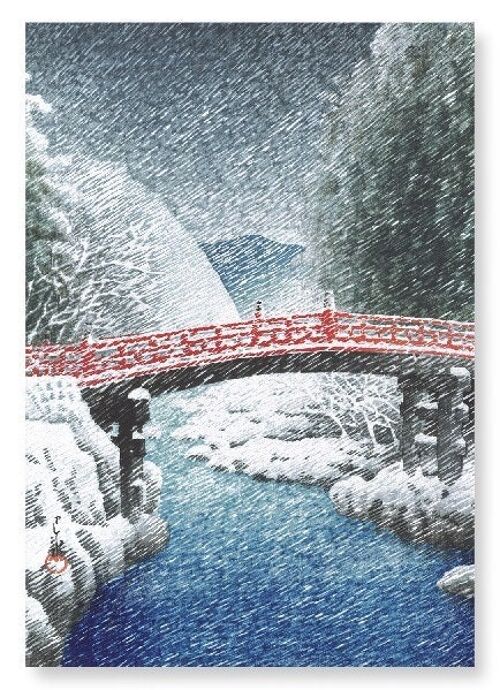 NIKKO IN SNOW Japanese Art Print