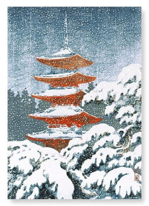 NIKKO PAGODA Japanese Art Print