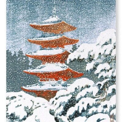 NIKKO PAGODA Impression artistique japonaise