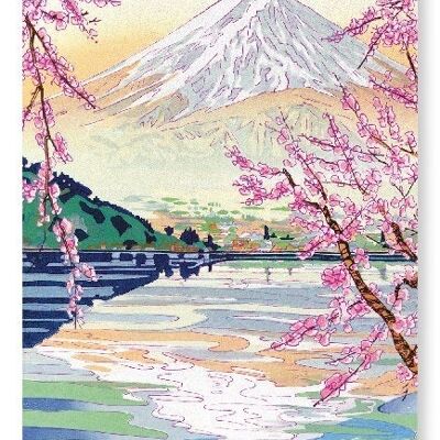 MONT FUJI PRINTEMPS Impression artistique japonaise