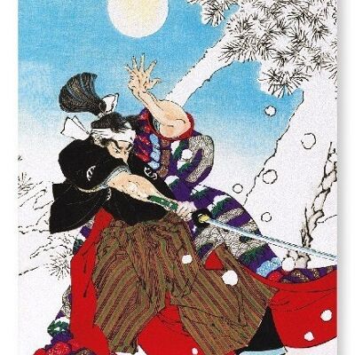 KOBAYASHI IM SCHNEE Japanischer Kunstdruck