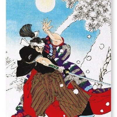 KOBAYASHI IN THE SNOW Japanese Art Print