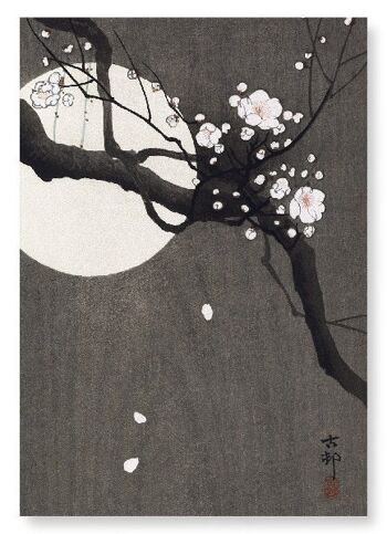 FLEUR DE PRUNE ET PLEINE LUNE Impression artistique japonaise 1