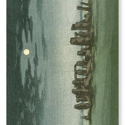 STONEHENGE MOONLIGHT C.1915 Japonés Lámina artística