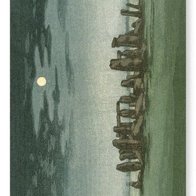 STONEHENGE MOONLIGHT C.1915 Impression artistique japonaise