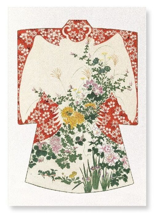 KIMONO OF FLOWERS OF THE FOUR SEASONS 1899  2xJapanese Art Prints