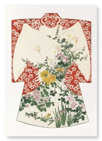 KIMONO DE FLEURS DES QUATRE SAISONS 1899 2xEstampes Japonaises 1