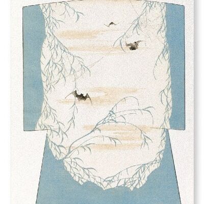 KIMONO DE CHAUVES-SOURIS ET SPIDER WEB 1899 Impression artistique japonaise
