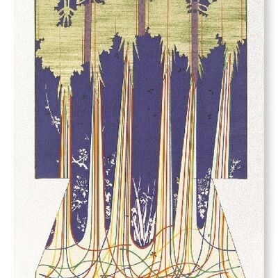 KIMONO DI CINQUE CORDE COLORATE DEL BUDDHISMO 1899 2xStampe d'arte giapponesi