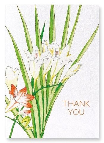 MERCI FREESIA FLOWER Impression artistique japonaise 2