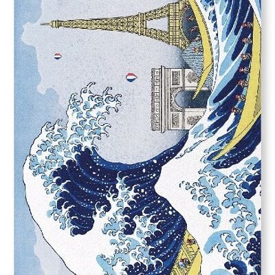 GROSSE WELLE VON PARIS Japanischer Kunstdruck