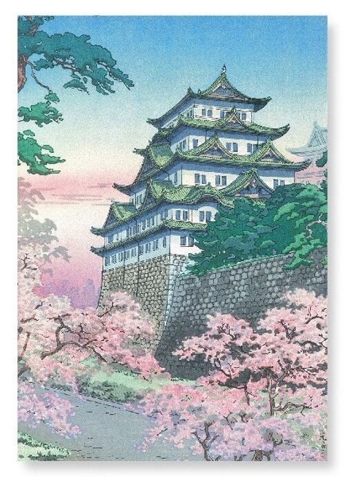 NAGOYA CASTLE IN THE SPRING Japanese Art Print