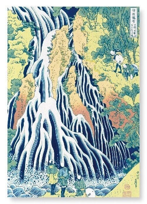 FALLING MIST WATERFALL Japanese Art Print