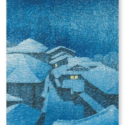 SHIOBARA IN SNOWSTORM Japanese Art Print