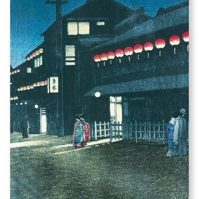ABEND BEI SOEMON-CHO Japanischer Kunstdruck