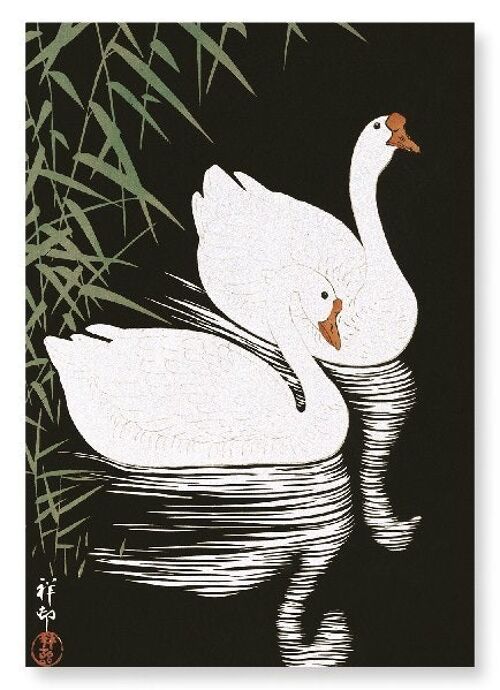 GEESE BY REED Japanese Art Print