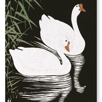 GEESE BY REED Japanese Art Print