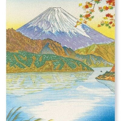 MOUNT FUJI AND LAKE ASHI Japanese Art Print
