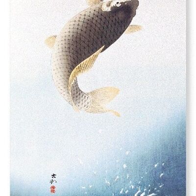 JUMPING CARP Japanese Art Print