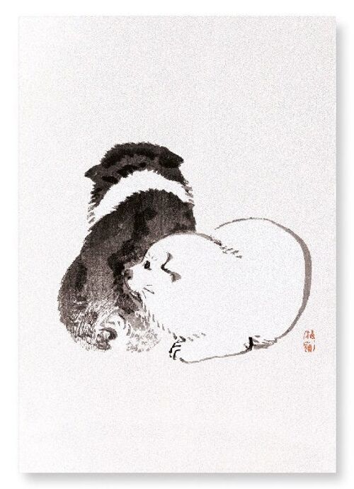 DOG PUPPIES Japanese Art Print