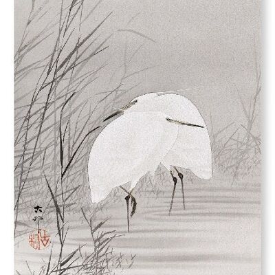 EGRETS IN THE MARSH Japanese Art Print