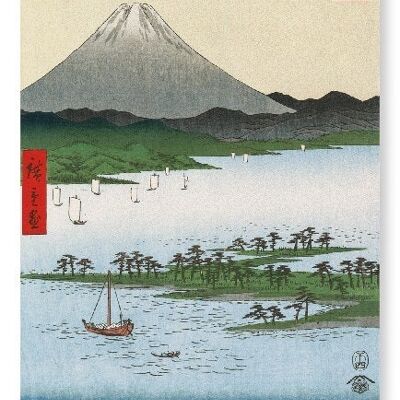 PINE BEACH NELLA PROVINCIA DI SURUGA Stampa d'arte giapponese
