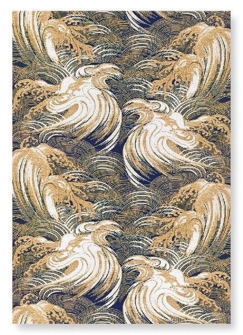 DESIGN OF WAVES EARLY 20TH C.  Japanese Art Print