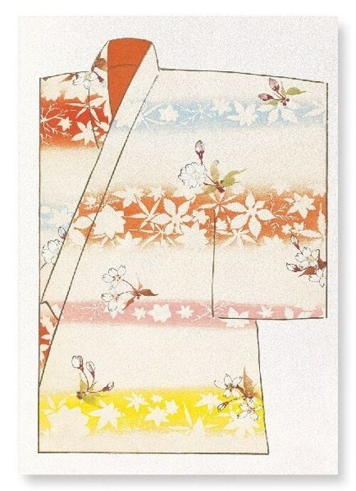 KIMONO OF SPRING AND AUTUMN 1899  Japanese Art Print