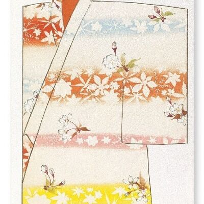 KIMONO OF SPRING AND AUTUMN 1899  Japanese Art Print