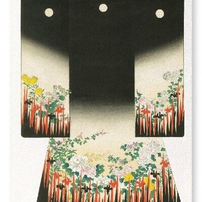 Kimono des Blumengartens 1899 japanischer Kunstdruck