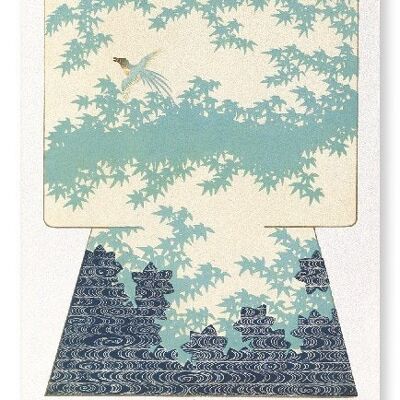 KIMONO DE HOJAS DE ARCE 1899 Japonés Lámina artística