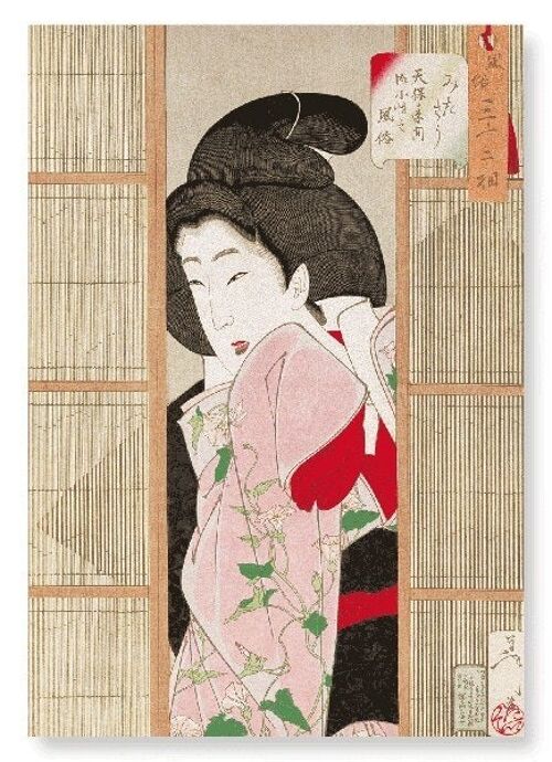 APPEARING INQUISITIVE 1888  Japanese Art Print