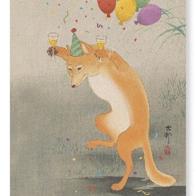 PARTY FOX japanischer Kunstdruck