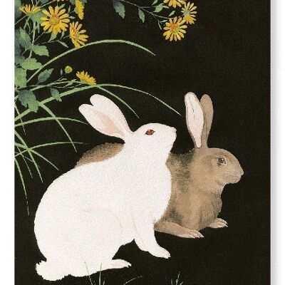 TWO RABBITS 1940  Japanese Art Print