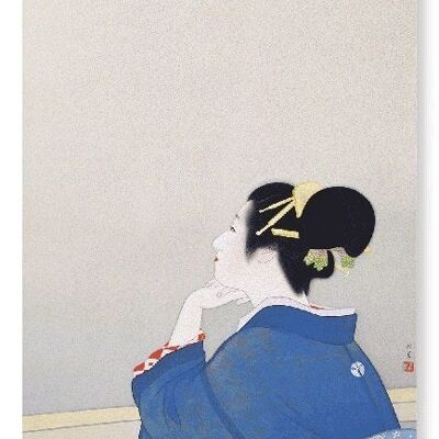 EN ATTENDANT QUE LA LUNE SE LÈVE 1944 Impression artistique japonaise